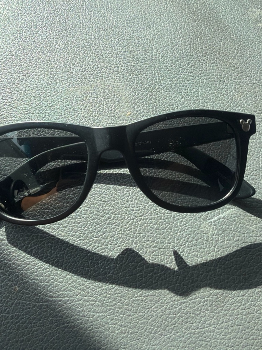 Disney Black Men's Sunglasses with Subtle Mickey Accent